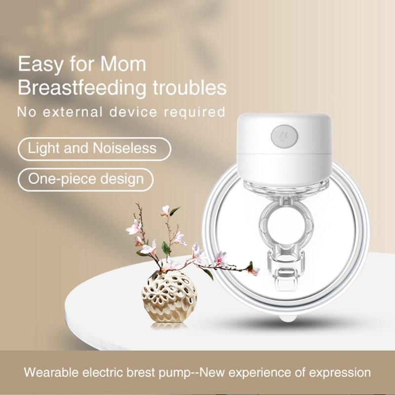 Electric Breast Pump Silent Wearable Automatic Milker USB Rechargable Hands-Free Portable Milk Extractor Baby Breastfeeding Acce